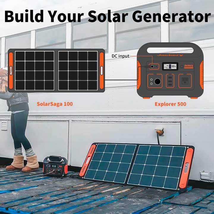 Jackery | Solar Generator 500 (Jackery 500 + SolarSaga 100W)