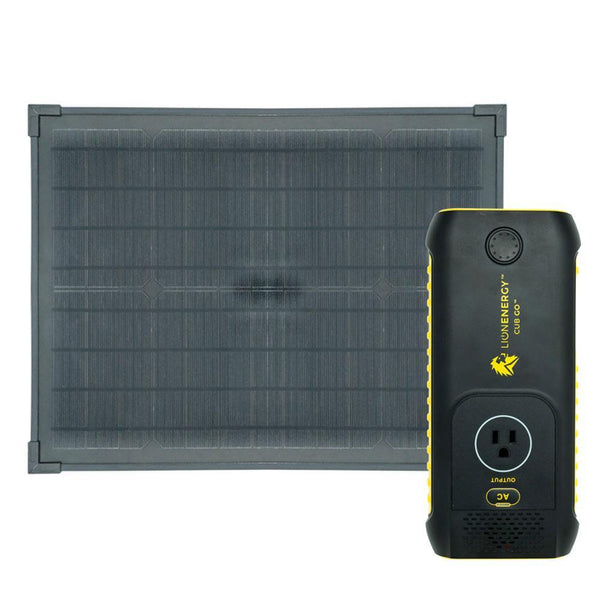 Lion Energy | Cub GO Lithium Ion Solar Generator + 20 Watt Solar Panel