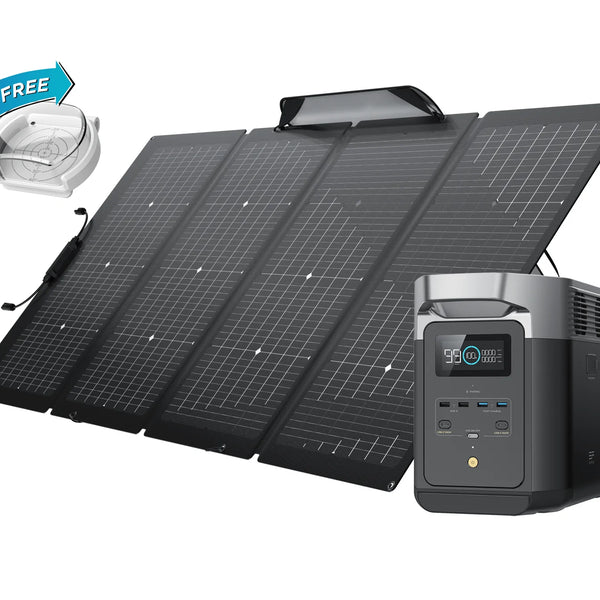 Pack Ecoflow Delta 2 + panneau solaire 110w 160W 220w ou 400w
